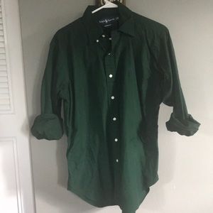 Green Button-Down
